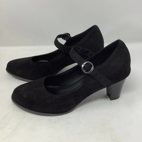 BUTITI  Black Block-Heel Round-Toe Pump in Size 10 New Retail $180 - Picture 4 of 8